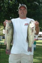 Pro Chad Kerr of Burlington, Iowa, finished the day in second place with a total catch of 11 pounds, 4 ounces.