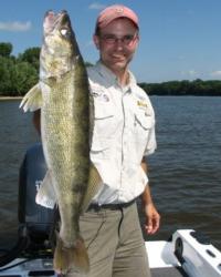 Jason Halfen guides on Lake Wissota and is one of the pretournament favorites at the 2009 FLW Walleye League Finals.