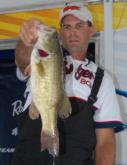 Alan Hults shows off yet another tournament-winning bass.
