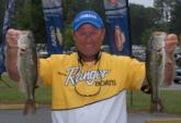 Co-angler Bob Blackerby of Chelsea, Ala., finished third with three-day total of 20 pounds, 14 ounces, worth $7,086.