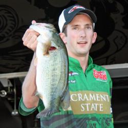Matthew Paul boated a nice 4-pounder to benefit his Sacramento State team