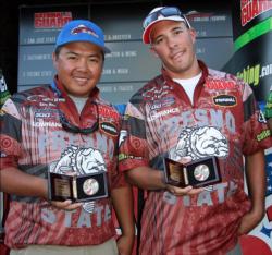 Another big catch late in the day gave Kong Moua and Sark Davidian enough weight to move into third place.