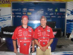 The North Carolina State University team of Will White and Kolby Stockton took second place at the National Guard FLW College Fishing event in the Northern Division on Lake Gaston with a shared weight of 7-14.