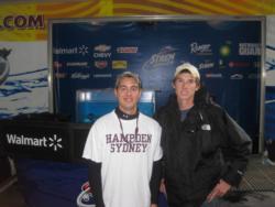 The Hamden-Sydeny College team of Charles Parrish and Emmit Luck took third place at the National Guard FLW College Fishing event in the Northern Division on Lake Gaston with a shared weight of 5-10.
