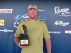 Chris Unruh of Lakin, Kan., earned $2,880 as the co-angler winner of the Sept. 26-27 BFL Ozark Division event.