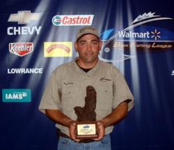 Raymond Conley III of Albany, N.Y., earned $2,055 as the co-angler winner of the Sept. 26-27 BFL Empire Division event.