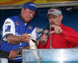 Rick Brame caught just one fish on day three, but it was big enough to keep him in second place.