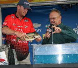 Second place co-angler Will Welch experienced multiple fishing styles during the tournament.