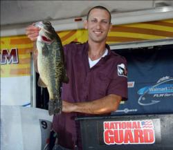 John Alimpic fished frogs and swimbaits to catch the second place pro bag.