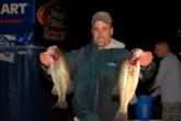 George Yund of Albany, N.Y., caught a five-bass limit weighing 13 pounds, 2 ounces to take the day-one lead in the Co-angler Division of the Stren Series Championship.