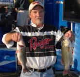 Phil Jarmon of Apex, N.C., finished second in the Co-angler Division with a two-day total of 20 pounds, 14 ounces worth $12,000.