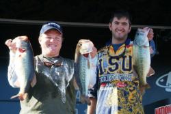 LSU-Shreveport teammates Joe Landry and Zach Caudle weighed in 23 pounds, 13 ounces Saturday. 