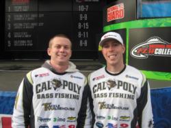 The California Poly team of Scott Hellesen and Damian Bean took fifth at the CF Western event at Lake Shasta.