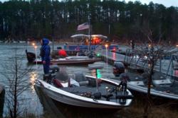 Takeoff was delayed by a half-hour on day one of the Texas Division tourney on Sam Rayburn due to gusting wind.