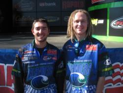 The Texas A&M-Corpus Christi team of Jacob Heath and Kennedy Schwartzburg finished in second place overall at the FLW College Fishing event at Sam Rayburn Reservoir.