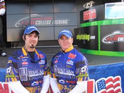 In third place was the Texas A&M-Kingsville team of Cody Burell and Jerod Hawkes.