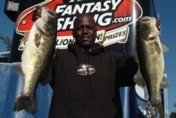Pro Aymon Wilcox of Lauderdale Lakes, Fla., used a two-day catch of 33 pounds, 10 ounces to finish in the top five heading into Saturday's final round of competition on Lake Okeechobee.