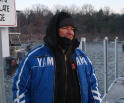 Chevy pro Dave Lefebre plans to adjust to the cold conditions by fishing deep.
