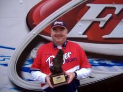 Co-angler Clinton Cody Jr. of Cleveland, Tenn., earned $2,775 as winner of the March 13 BFL Choo Choo Division event.