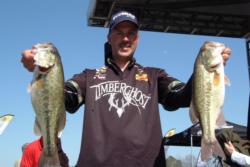 Pro Andy Morgan of Dayton, Tenn., posted a 15-pound catch to land in second place overall on Lake Norman.