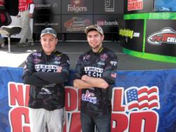 The Vermont Technical College team of Justin Brouillard and Ben Cayer placed second at the CF Northern event at Mount Island Lake.