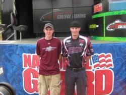 In fifth was the Eastern Kentucky team of John Smith and Christopher Davis with six bass, 11-1, $2,000.