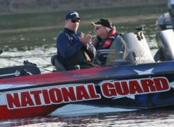 National Guard pro Mark Courts leads the pro field with 8 pounds.