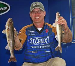 Sticking with his jig routine, Illinois pro John Balla improved from third to second.