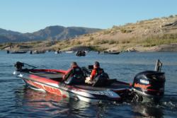 FLW Series anglers prepare to kick off the start of the third day of competition on Lake Mead.