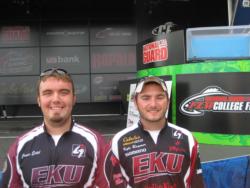 The Eastern Kentucky team of Kyle Raymer and Jonas Ertel took fourth place.
