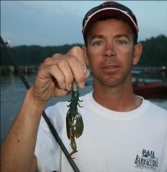 Boogie Atkins plans on flipping the grass with a Berkley Crazy Legs Chigger Craw.