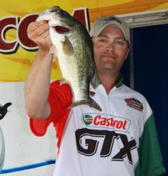 A black Spro Popping Frog and a Texas-rigged black/blue Senko were Frank Miller