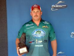 Damon Duncan of Kansas, Okla., earned $2,100 as the co-angler winner of the June 5 BFL Okie Division event.