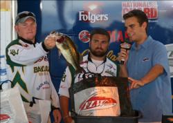 Fourth place Baylor's Joseph Garland fished dropshots and Stanley Ribbits.