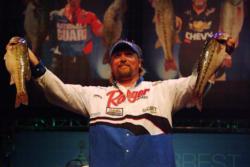 J.T. Kenney of Palm Bay, Fla., finished the day in third place in the Pro Division of the 2010 Forrest Wood Cup after landing a total catch of 14 pounds, 6 ounces.