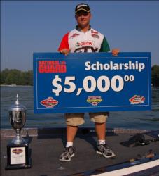 Greg Zellers Winamac, Ind., won the 15-18 age group at the 2010 TBF National Guard Junior World Championship. For his win, Zellers walked away with $5,000 in scholarships.
