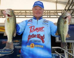 Pro Mark Rose of Marion, Ark., grabs the second place spot with his ledge-fishing expertise with 16-7.