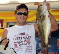 After bringing in one of the biggest bass of the week on day one - an 8-pounder - co-angler Aaron Combs of Jackson, Ky., finished second with a three-day total of 25 pounds, 13 ounces.
