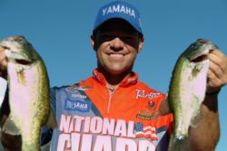 National Guard pro Tim Klinger of Boulder City, Nev., used a catch of 29 pounds, 15 ounces to squeak into the finals at the FLW Series event at Lake Roosevelt.