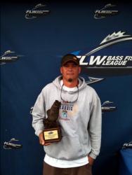 Freddy Rutkowski of Brookwood, Ala., earned $2,302 as the co-angler winner of the Oct. 2-3 BFL Bama event.