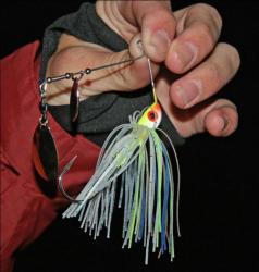 Spinnerbaits will likely be one of the productive baits for day two.