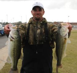 Shane Long of Sarcoxie, Mo., bounced into the top-five on day-two with a 13-pound, 5-ounce catch for a two-day total of 22-5.