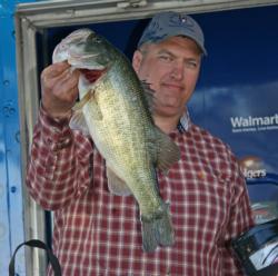 Fourth place pro Matthew Scogin anchored his 18-pound, 12-ounce bag with a 6-pounder.