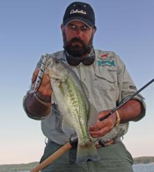 When the fish perk up, larger jerkbaits like a Smithwick Rogue will tempt hungry bass.