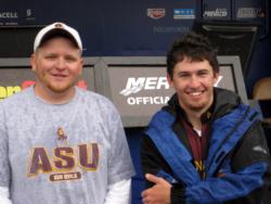 Coming in second at Lake Roosevelt was the Arizona State University team of Joseph Jarrell and Kyle Keegan with five bass, 9-13, $3,000.