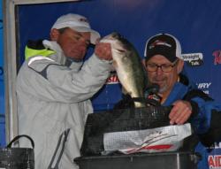 Local pro Mark Kile slow rolled spinnerbaits throughout the tournament.