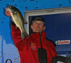 Spinnerbaits were the key for fourth place co-angler Lester Albury.