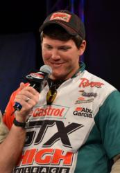 Co-angler Philip Jarabeck finished the Beaver Lake event in fourth place.