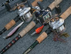 The combination of jerkbait, crankbait and jig will equip anglers for the day
