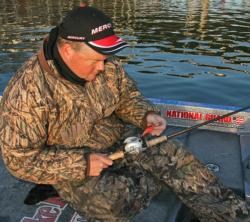 National Guard pro Mark Rose will spend much of his time throwing a Strike King KVD HC Crankbait 1.5.